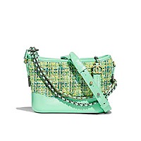 [스페셜오더]CHANEL-A91810 샤넬 트위드 카프스킨 가브리엘 아이보리 호보백 스몰