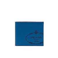 PRADA-2MO513 프라다 블랙 송아지 가죽 지갑
