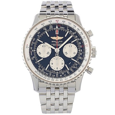 [스페셜오더]BREITLING-브라이틀링 내비타이머 B01 크로노그래프 스틸 맨스워치 43mm