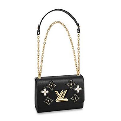 [스페셜오더]LOUIS VUITTON-M58688 루이비통 블랙 토뤼옹 가죽 트위스트 MM