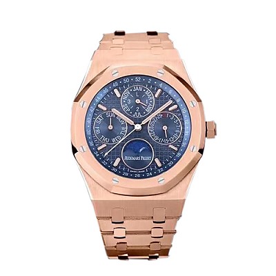 [스페셜오더]Audemars Piguet-오데마 피게 로얄 오크 퍼페츄얼 캘린더 핑크골드 블루다이얼시계41mm