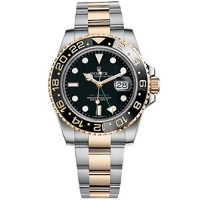 ★[AR팩토리]ROLEX-롤렉스 GMT-마스터 II 옐로우 골드 스틸 남성시계 40mm