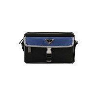 [스페셜오더]PRADA-2VH074 프라다 블랙/슬레이트 그레이/써니 옐로우 사피아노 가죽 크로스 바디 숄더백