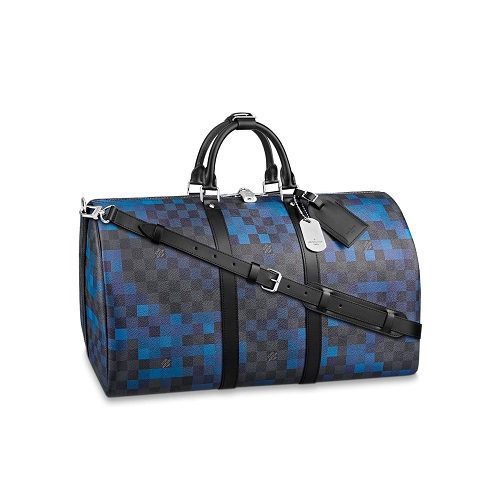 [스페셜오더]LOUIS VUITTON-N40079 루이비통 다미에 그라파이트 블루 픽셀 키폴 반둘리에 50