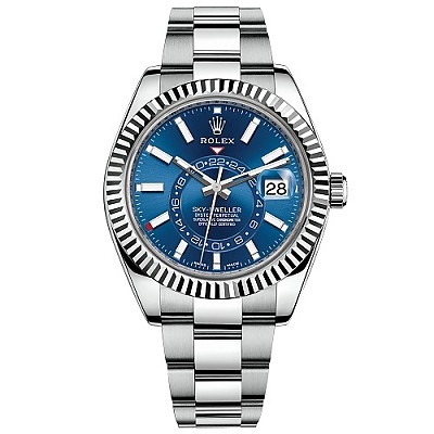 ★[正品완벽재현]ROLEX-326934 롤렉스 스카이-드웰러 스틸 블루 클래식 워치 42mm