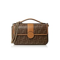 [스페셜오더]FENDI-8BS016 팬디 브라운 더블 F 미니 체인 핸드백