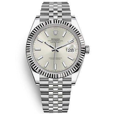 [스페셜오더]ROLEX-롤렉스 데이트저스트 데이트 다이아몬드 스틸 블랙 시계 41mm