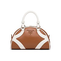 [스페셜오더]PRADA-1BB071 프라다 이미테이션 화이트/블랙 스몰 숄더 볼링백