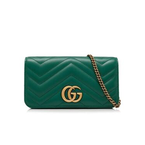 [스페셜오더]GUCCI-488426 3120 구찌 그린 GG 마몽 체인 미니백