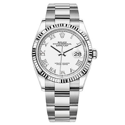 [스페셜오더]ROLEX-롤렉스 데이트저스트 데이트 다이아몬드 스틸 블랙 시계 41mm