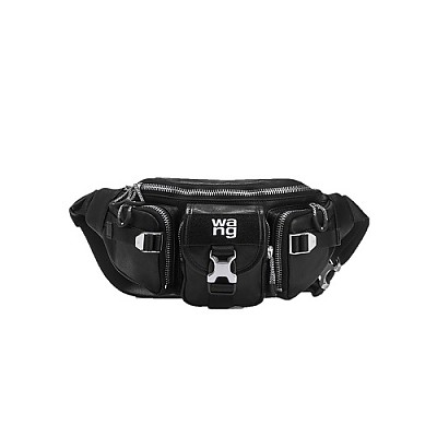 [스페셜오더]ALEXANDER WANG-알렉산더 왕 블랙 로고 프린팅 Attica Fanny Pack 아티카 패니팩