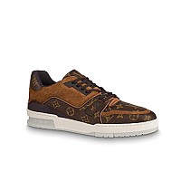 LOUIS VUITTON-1ADH4A 루이비통 블랙 모노그램 LV 트레이너 스니커즈 남성용