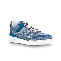 LOUIS VUITTON-1ADH4A 루이비통 블랙 모노그램 LV 트레이너 스니커즈 남성용