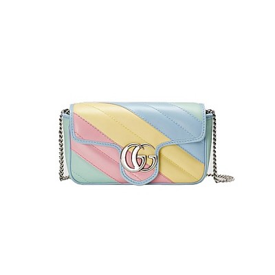 GUCCI-476433 6705 구찌 라이트 핑크 GG 마몽 수퍼 미니백