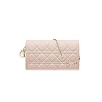 [스페셜오더]Christian Dior-S0204 디올 블랙 까나쥬 페이턴트 Lady Dior 체인 클러치 백