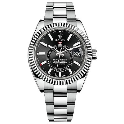 ★[正品완벽재현]ROLEX-326935 롤렉스 스카이-드웰러 에버로즈 골드 슬레이트 클래식 워치 42mm