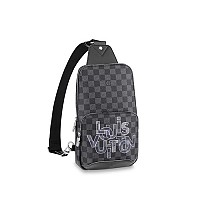 LOUIS VUITTON-M15078 루이비통 그레이 모노그램 글로우 에비뉴 슬링 백
