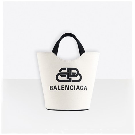 [스페셜오더]BALENCIAGA-92933 발렌시아가 내추럴 웨이브 캔버스 토트백 XS