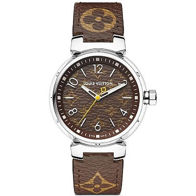 LOUIS VUITTON-QBB106 루이비통 땅부르 모노그램 화이트 MY LV 땅부르 여성워치 34mm