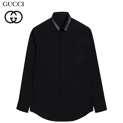 GUCCI-08271 구찌 블랙 GG 디테일 셔츠 남성용