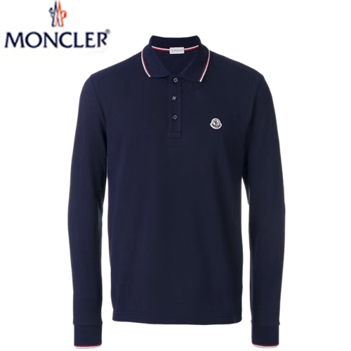 MONCLER-092613 몽클레어 네이비 긴팔 폴로 티셔츠 남성용