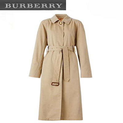 [스페셜오더]BURBERRY-80306381 버버리 레드 트로피컬 개버딘 벨트 카 코트