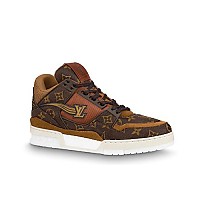 LOUIS VUITTON-1ADH4A 루이비통 블랙 모노그램 LV 트레이너 스니커즈 남성용