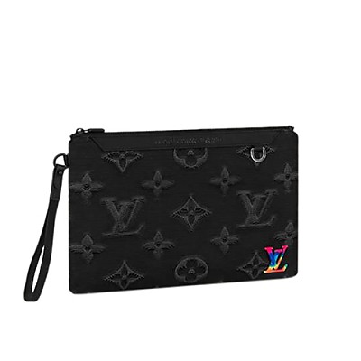 [스페셜오더]LOUIS VUITTON-M68777 루이비통 엠보스드 모노그램 텍스타일 리버서블 파우치