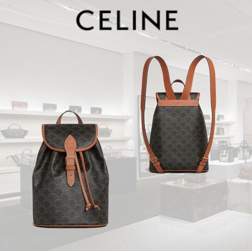 CELINE-117902 셀린느 탠 트리옹프 FOLCO/폴코 미디엄 백팩 25cm