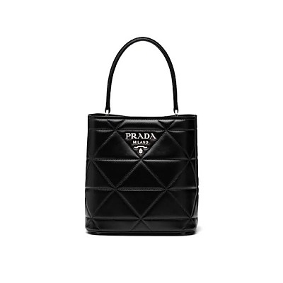 [스페셜오더]PRADA-1BA319 프라다 화이트 퀄팅 파니에 버킷백