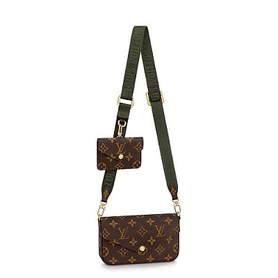 [스페셜오더]LOUIS VUITTON-M80091 루이비통 카키 그린 모노그램 펠리시 스트랩&고 멀티 포쉐트