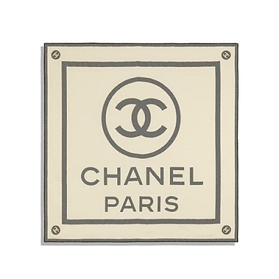 CHANEL-AA7248 샤넬 아이보리 실크 트윌 스퀘어 스카프