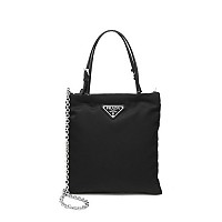 [스페셜오더]PRADA-1BA252 프라다 블랙 나일론 플래시 프린트 체인 핸드 백