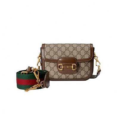 [스페셜오더]GUCCI-602204 8497 구찌 블루 1955 Horsebit 홀스빗 Web 핸드백