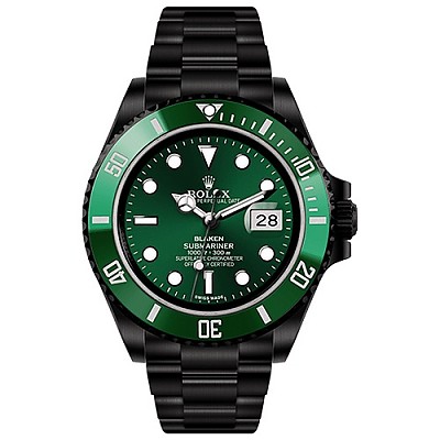 [스페셜오더]ROLEX-BLAKEN SUBMARINER DATE LV PVD 커스텀 시계 41mm