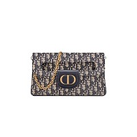 [스페셜오더]DIOR-M8641 디올 인디고 블루 그라데이션 DIORDOUBLE 미디엄 숄더백