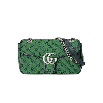 GUCCI-443497 4143 구찌 블루 GG 데님 GG 마몽 스몰 숄더백
