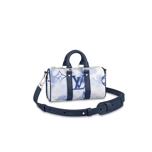 [스페셜오더]LOUIS VUITTON-M45761 루이비통 블루 모노그램 워터컬러 프린트 키폴 XS