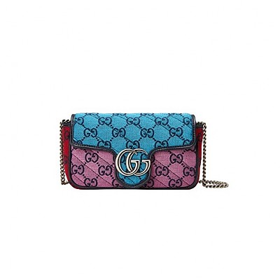 GUCCI-476433 6705 구찌 라이트 핑크 GG 마몽 수퍼 미니백