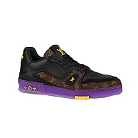 LOUIS VUITTON-1ADH4A 루이비통 블랙 모노그램 LV 트레이너 스니커즈 남성용
