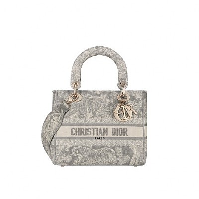 [스페셜오더]DIOR-M0565 크리스챤 디올 로즈우드 까나쥬 캔버스 레이디 D-LITE 미디엄 백