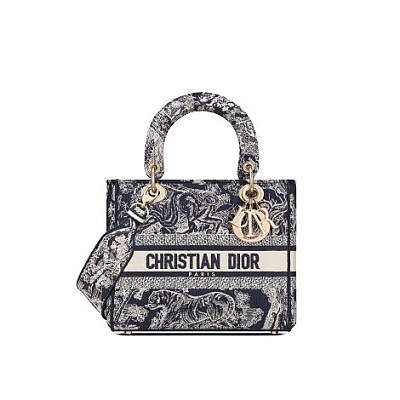 [스페셜오더]DIOR-M0565 크리스챤 디올 로즈우드 까나쥬 캔버스 레이디 D-LITE 미디엄 백