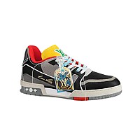 LOUIS VUITTON-1ADH4A 루이비통 블랙 모노그램 LV 트레이너 스니커즈 남성용