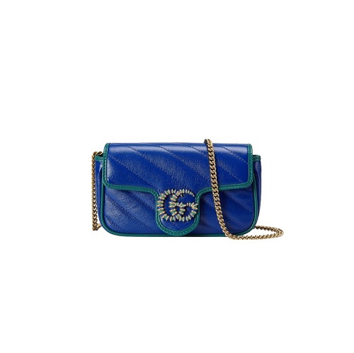 [스페셜오더]GUCCI-‎‎574969 8382 구찌 블루&터콰이즈 GG 마몽 수퍼 미니 백