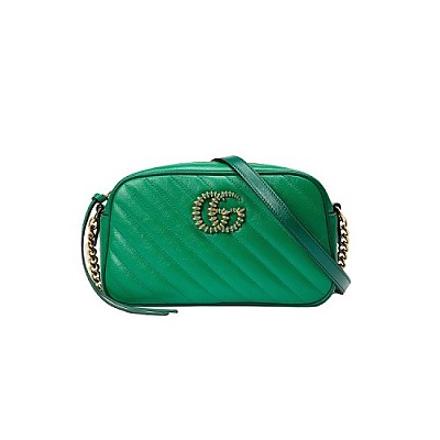 [스페셜오더]GUCCI-447632 9085 구찌 화이트/블루 GG 마몽 스몰 마틀라세 숄더백