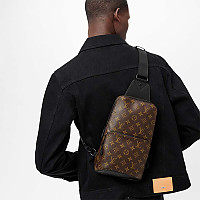 LOUIS VUITTON-M15078 루이비통 그레이 모노그램 글로우 에비뉴 슬링 백