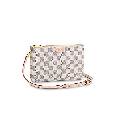 [스페셜오더]LOUIS VUITTON-M80084 루이비통 크림 모노그램 앙프렝뜨 더블 집 포쉐트