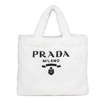 [스페셜오더]PRADA-1BG130 프라다 핑크 시어링 테리 토트 백