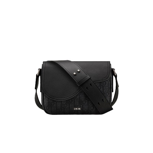 [스페셜오더]DIOR-1ADME 디올 블랙 Oblique SADDLE 미니 메신저 백