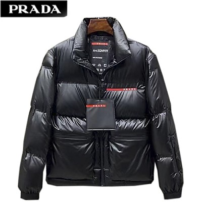 PRADA-09262 프라다 오렌지 나일론 패딩 남성용